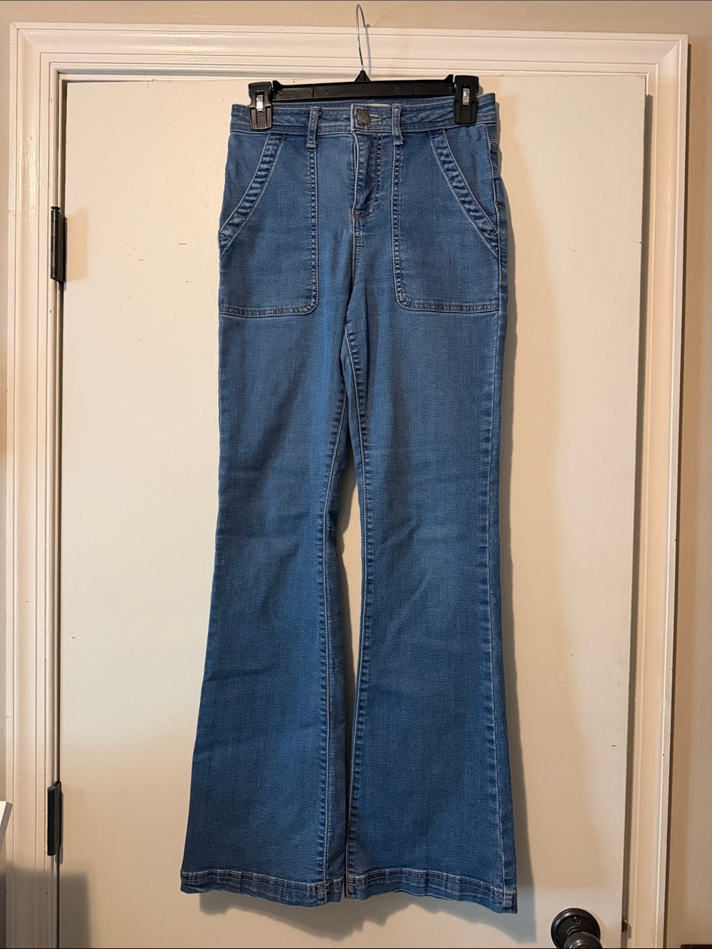 Knox Rose Medium Blue Flared Jeans
